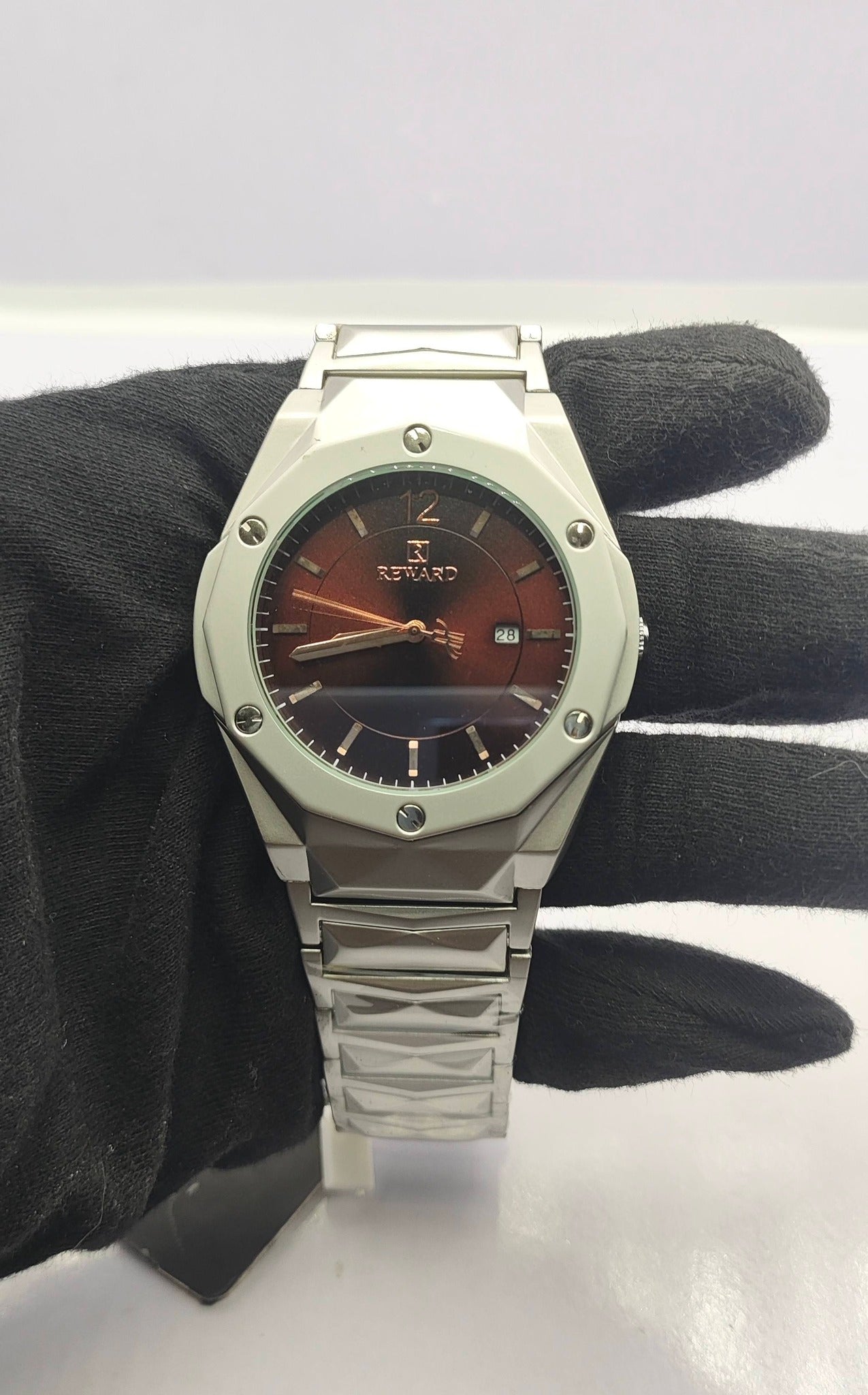 Luxury Men’s Stainless Steel Wristwatch – Reward
